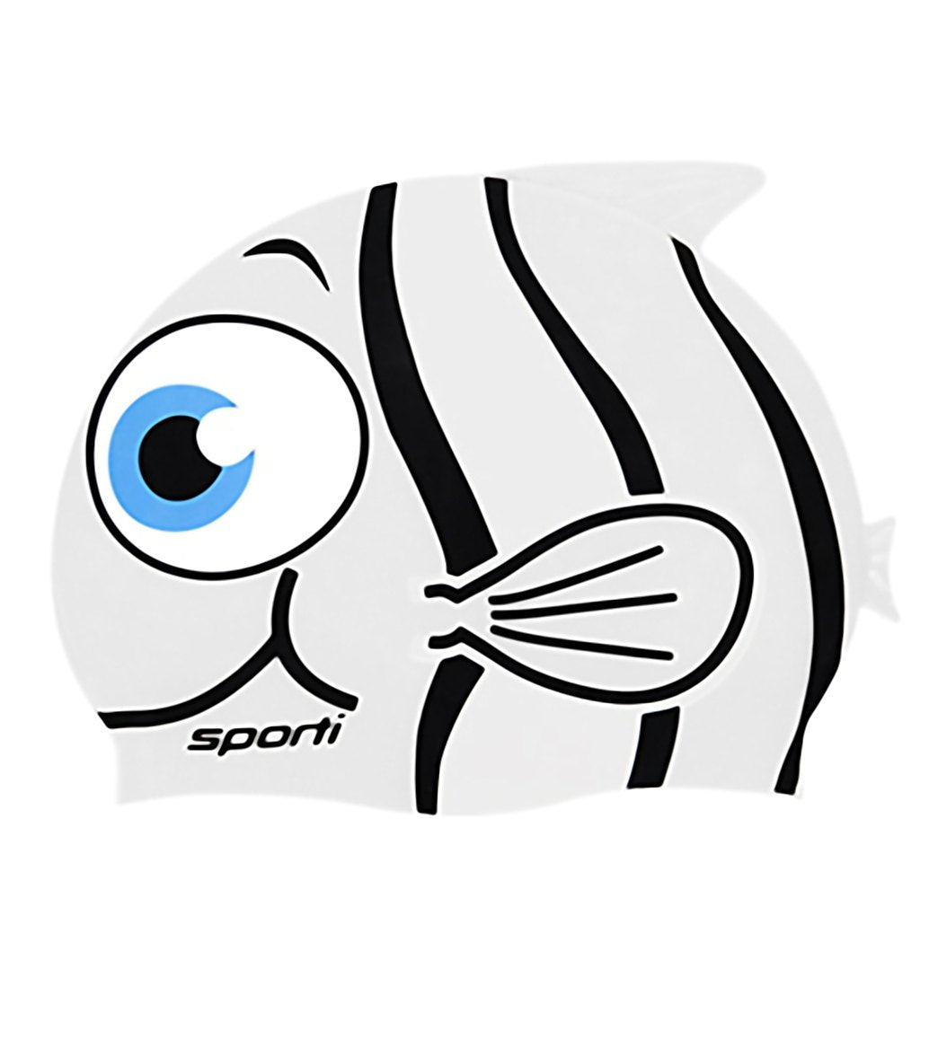 Sporti Cartoon Clownfish Silicone Swim Cap Jr.