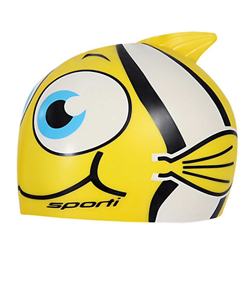 Sporti Cartoon Clownfish Silicone Swim Cap Jr.