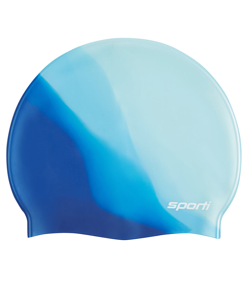 Sporti Multi Color Silicone Swim Cap