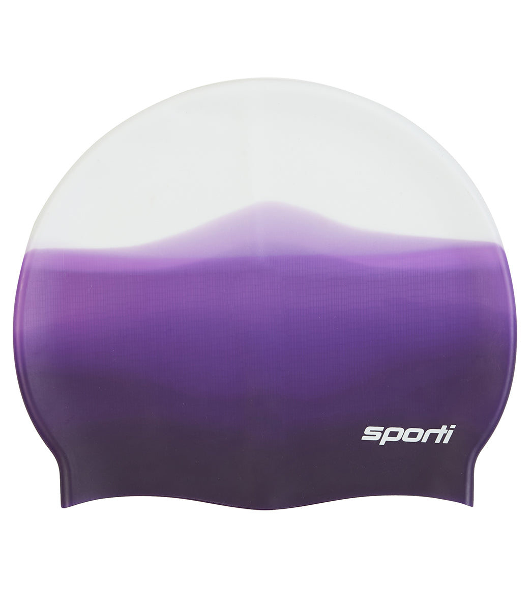 Sporti Multi Color Silicone Swim Cap