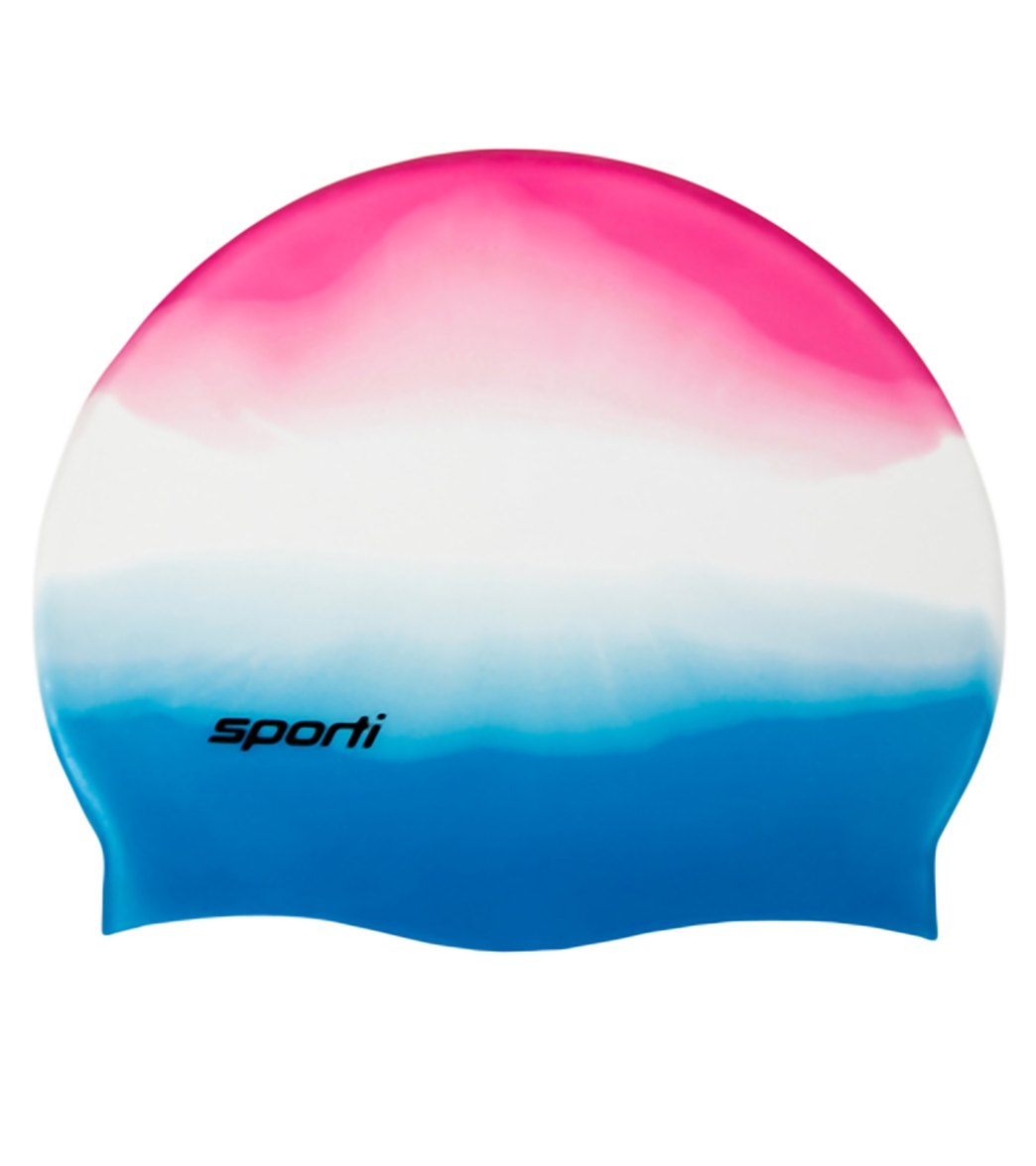 Sporti Multi Color Silicone Swim Cap