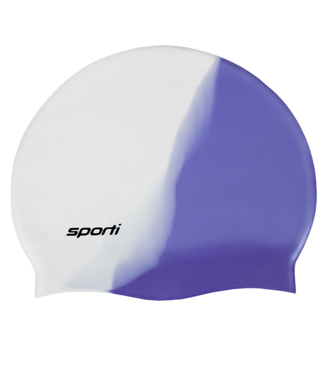 Sporti Multi Color Silicone Swim Cap