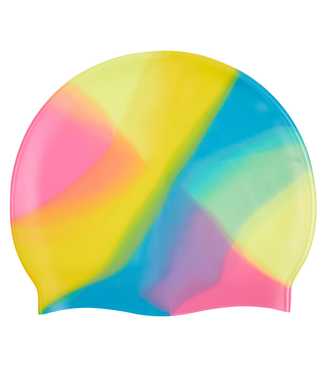 Sporti Multi Color Silicone Swim Cap