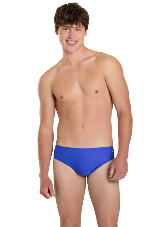 TYR Men's TYReco Solid Racer Brief Swimsuit