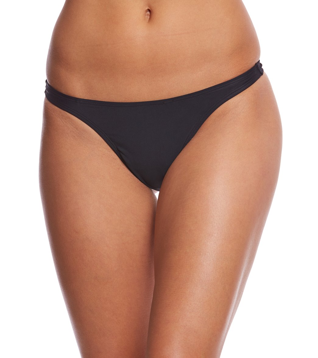 Sporti Solid Thong Bikini Swim Bottom