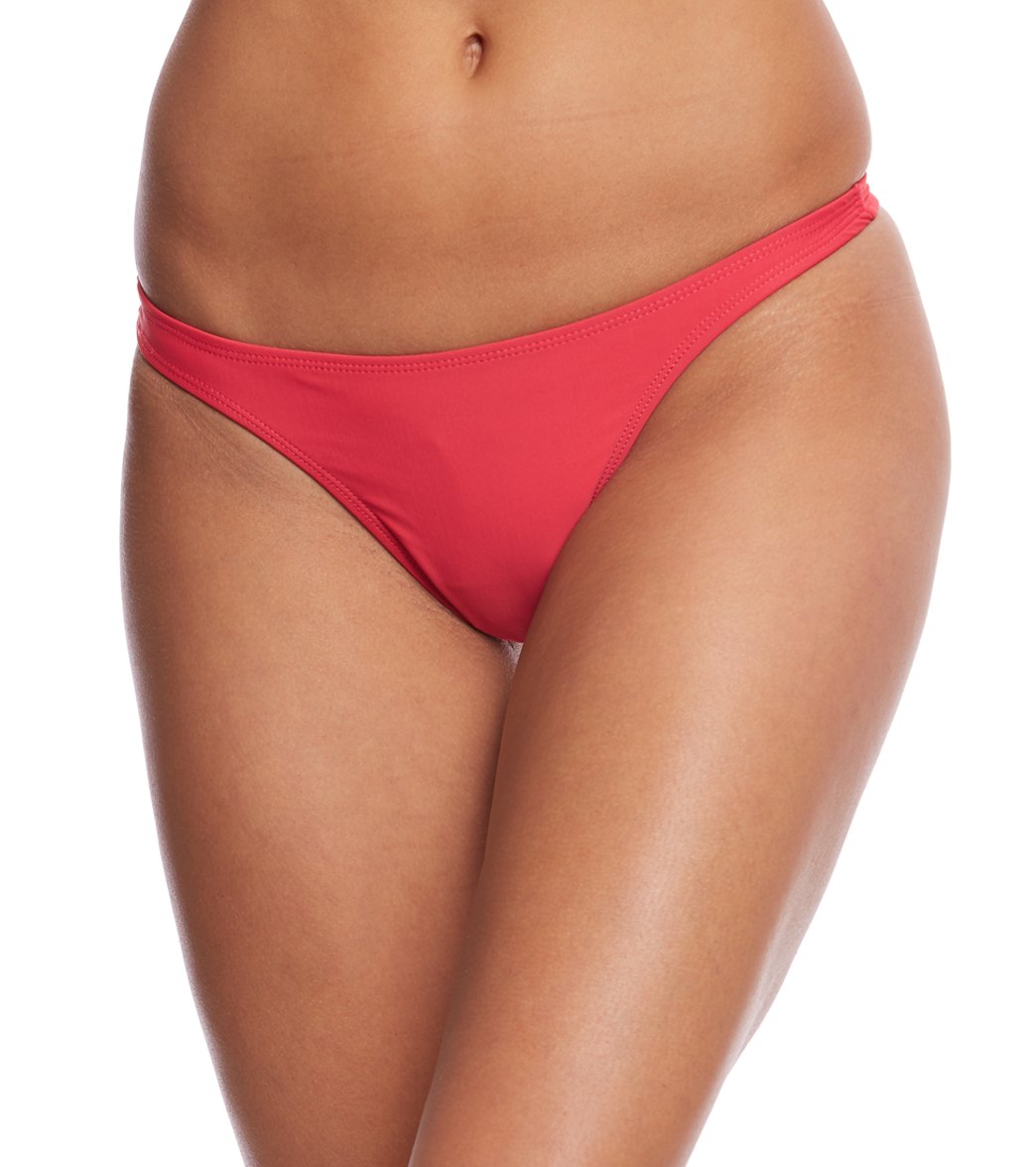 Sporti Solid Thong Bikini Swim Bottom