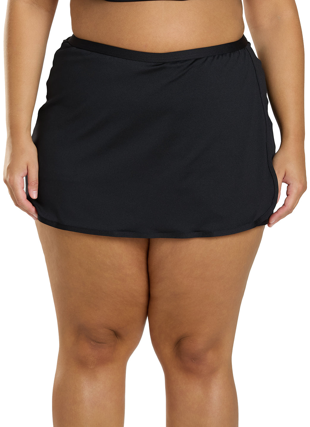 TYR Solid Wrap Front Swim Skort