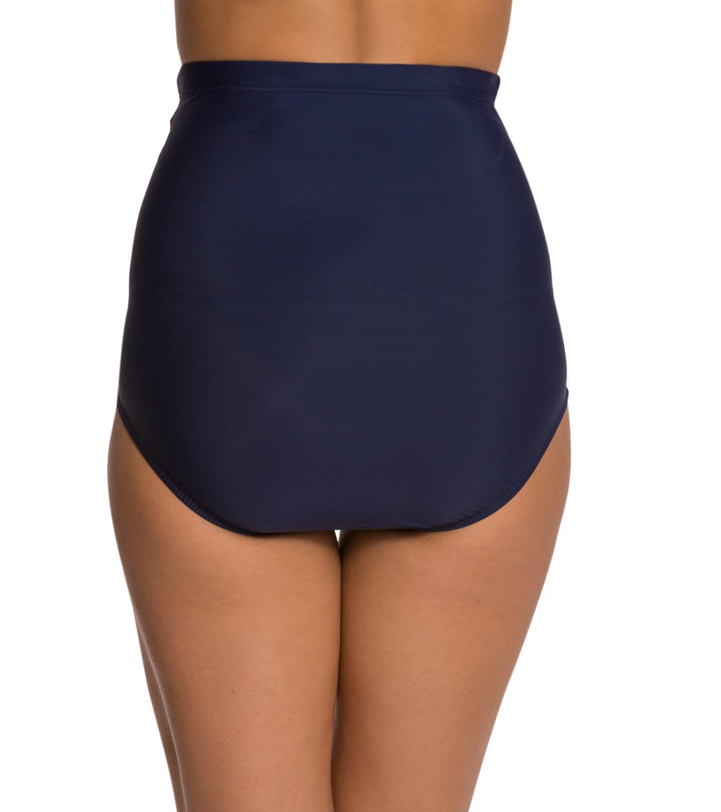 Penbrooke Swimwear Solid Ultra High Waist Pant Bikini Bottom