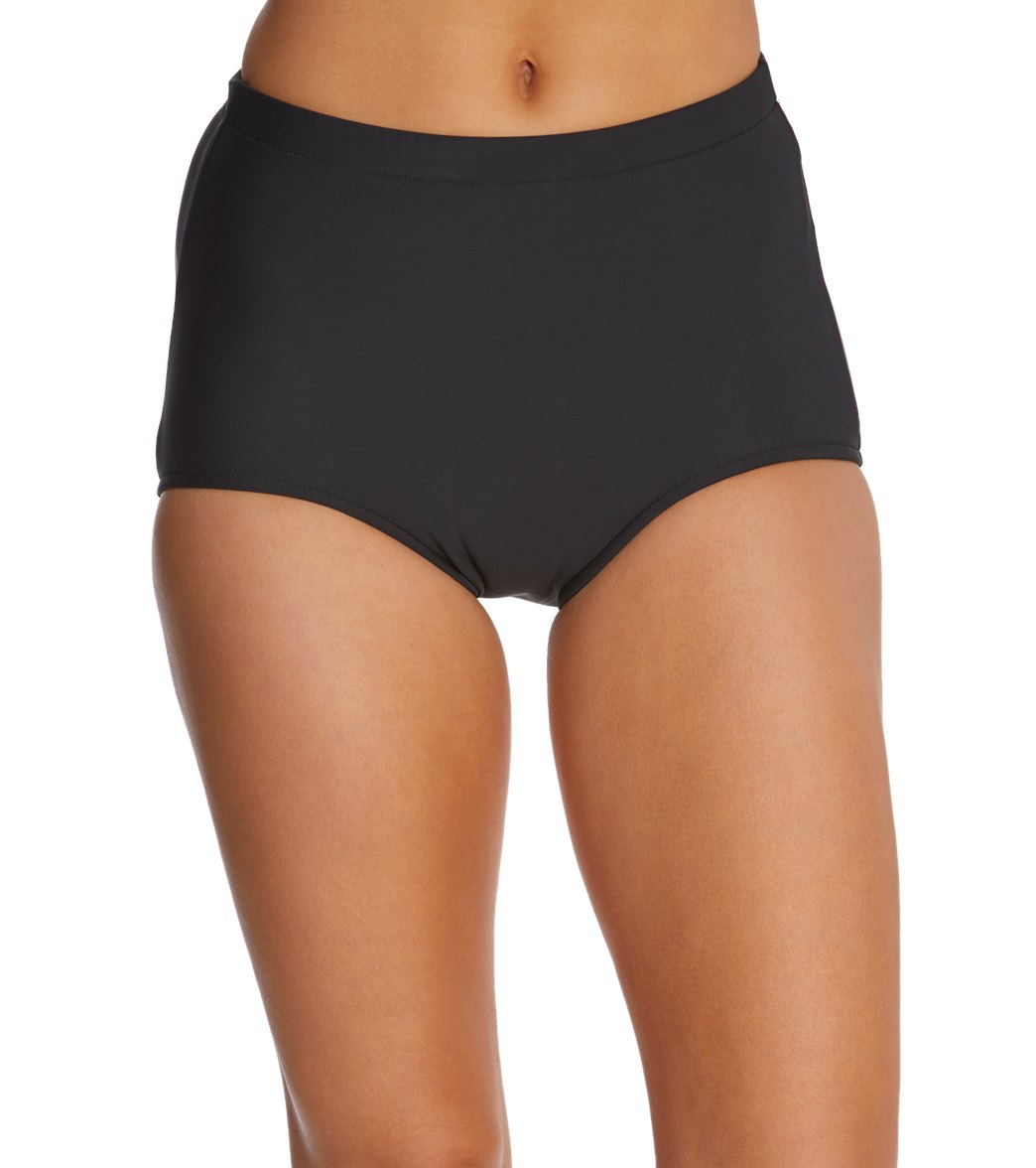 Penbrooke Swimwear Solid Girl Leg Bikini Bottom