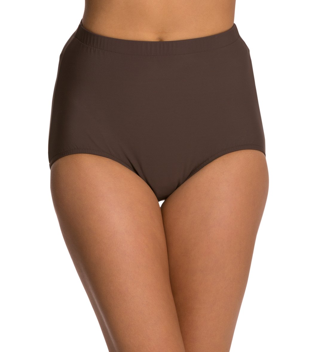 Penbrooke Swimwear Solid Girl Leg Bikini Bottom