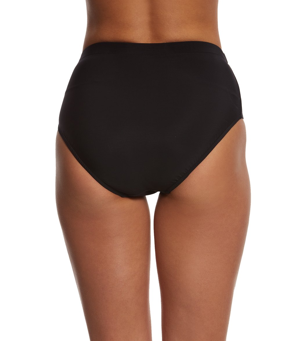Penbrooke Swimwear Solid Basic Pant Bikini Bottom