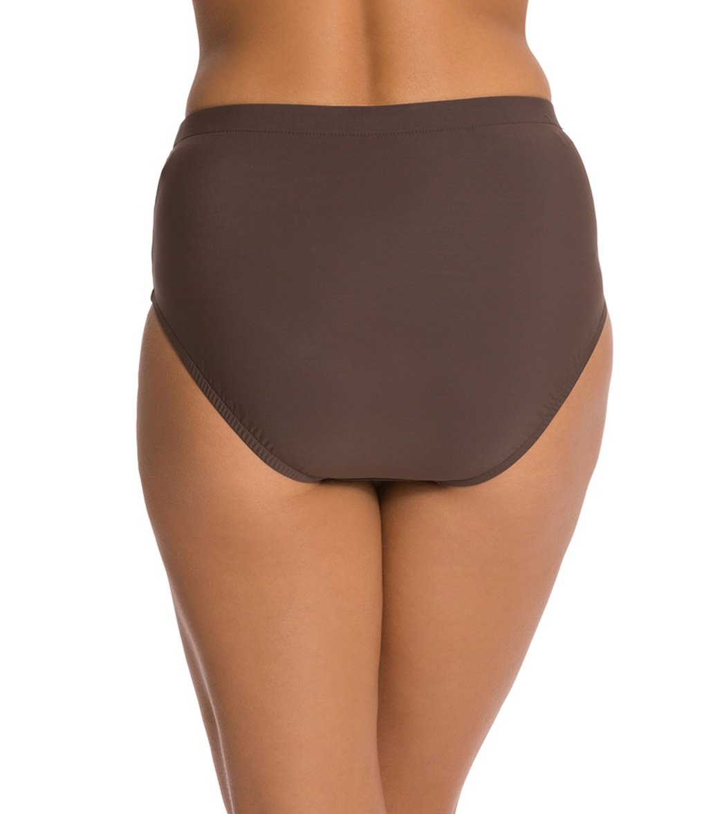Penbrooke Swimwear Solid Basic Pant Bikini Bottom