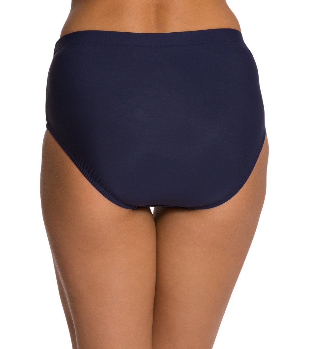 Penbrooke Swimwear Solid Basic Pant Bikini Bottom