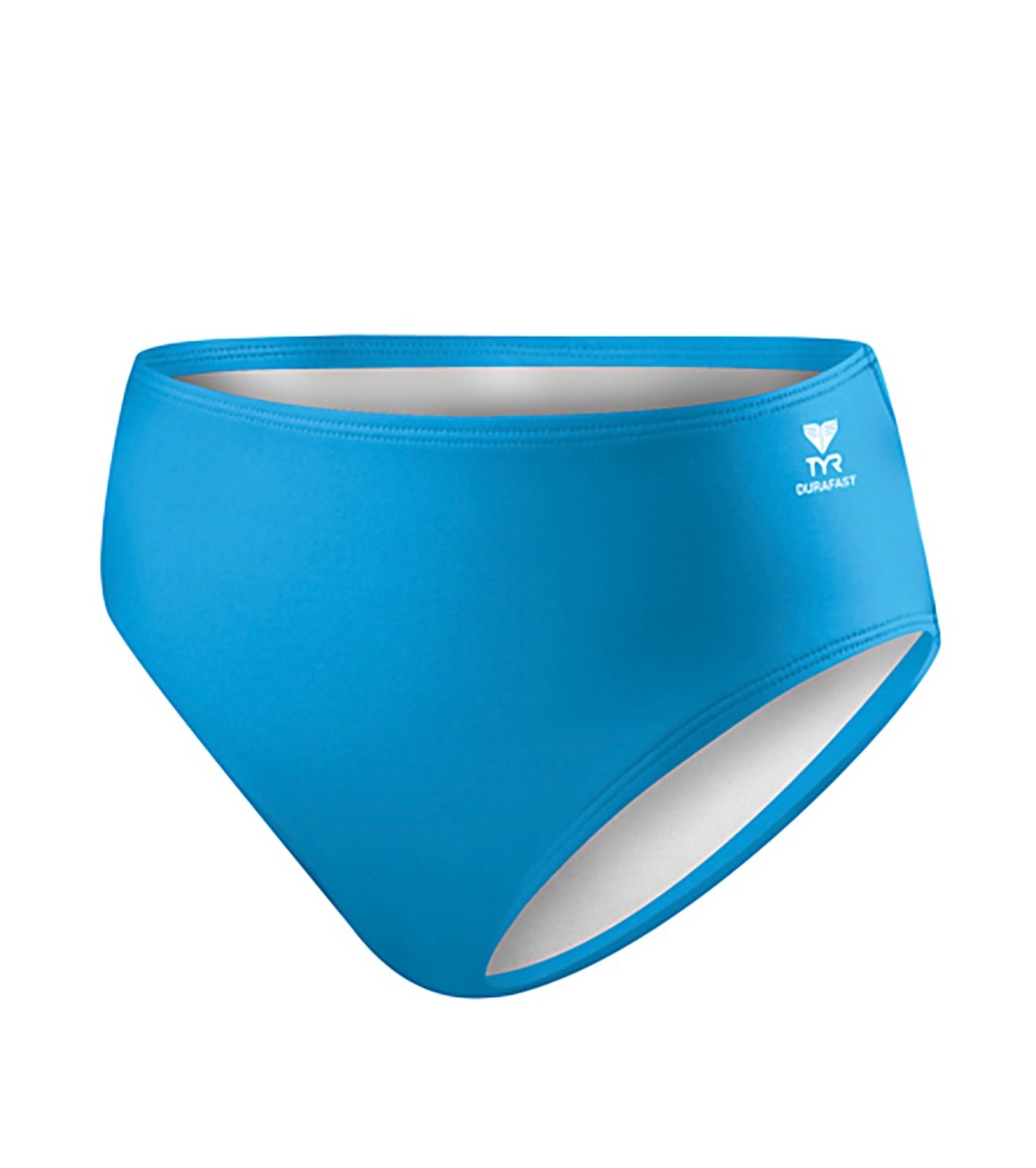 TYR Women's Solid High Waist Bikini Bottoms