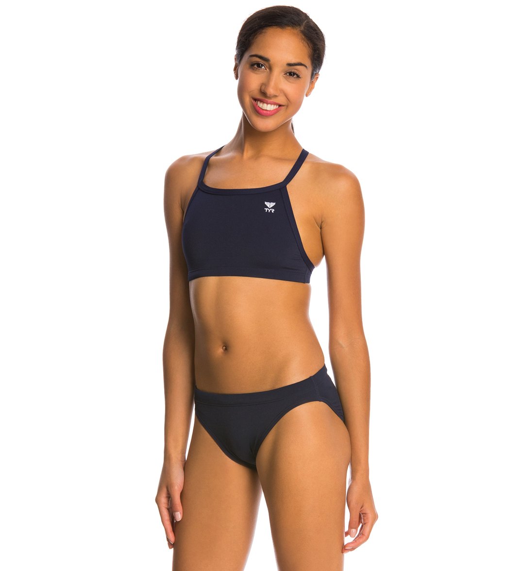 TYR Solid Durafast One Diamondback Workout Bikini Swimsuit Set