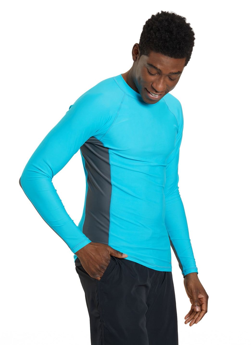 Sporti Men's L/S UPF 50+ Sport Fit Rash Guard