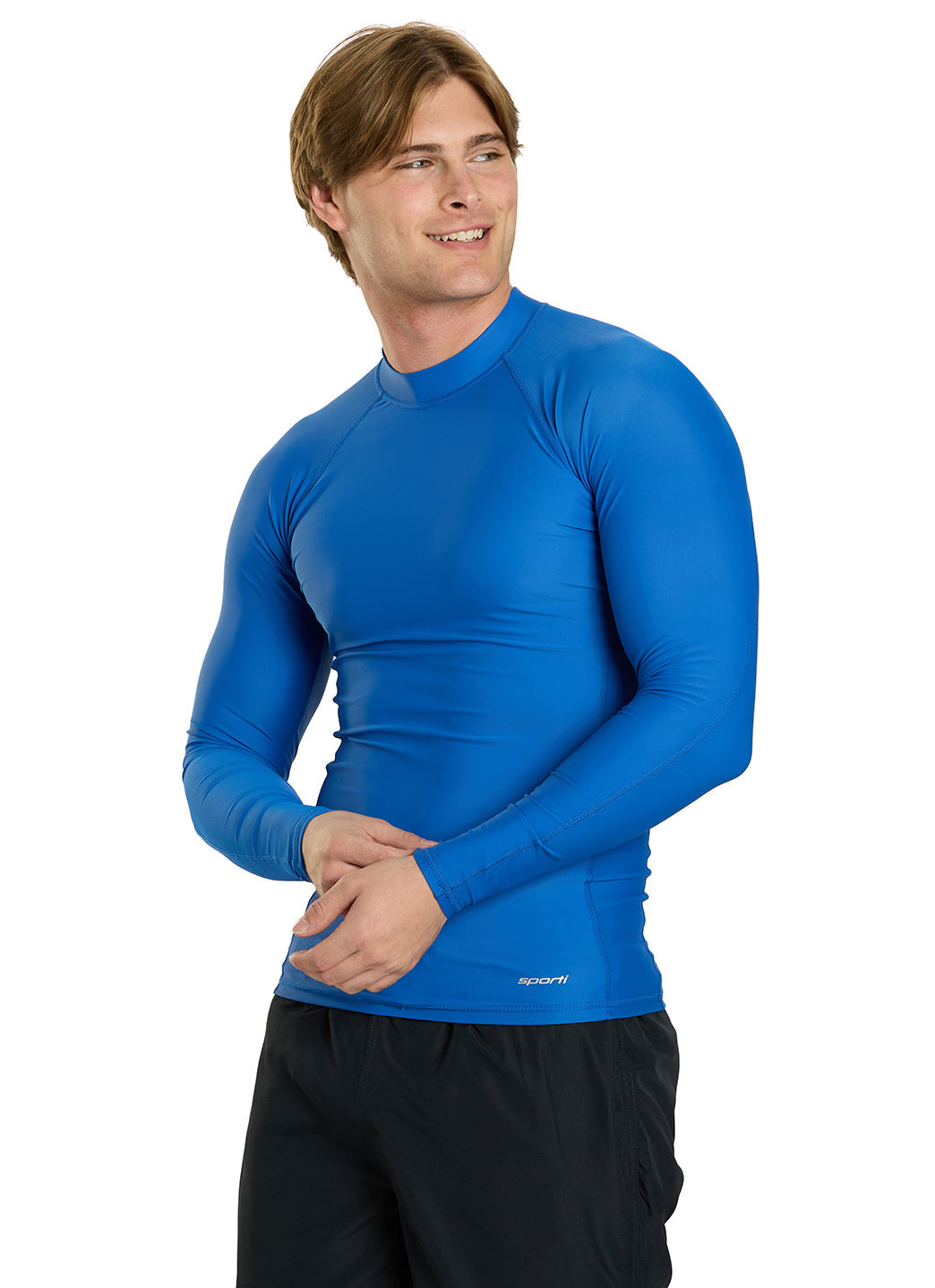 Sporti Men's L/S UPF 50+ Sport Fit Rash Guard