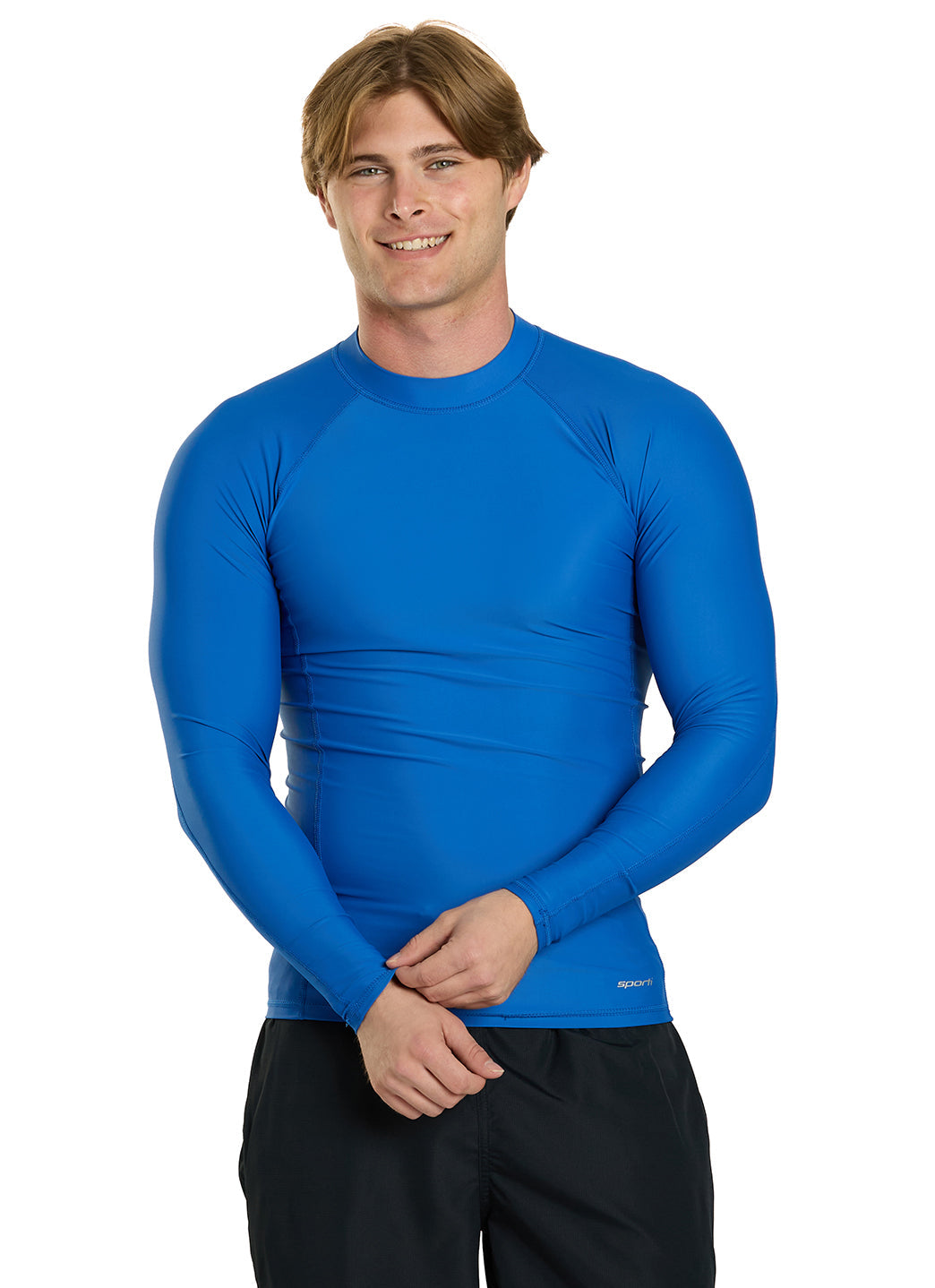 Sporti Men's L/S UPF 50+ Sport Fit Rash Guard