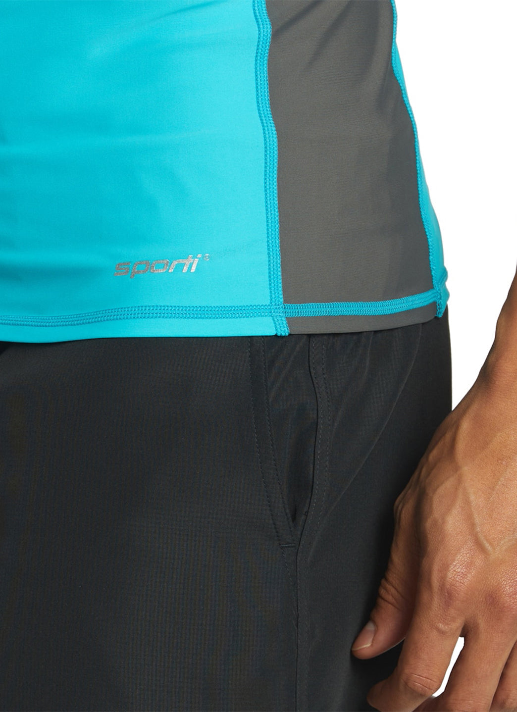 Sporti Men's S/S UPF 50+ Sport Fit Rash Guard