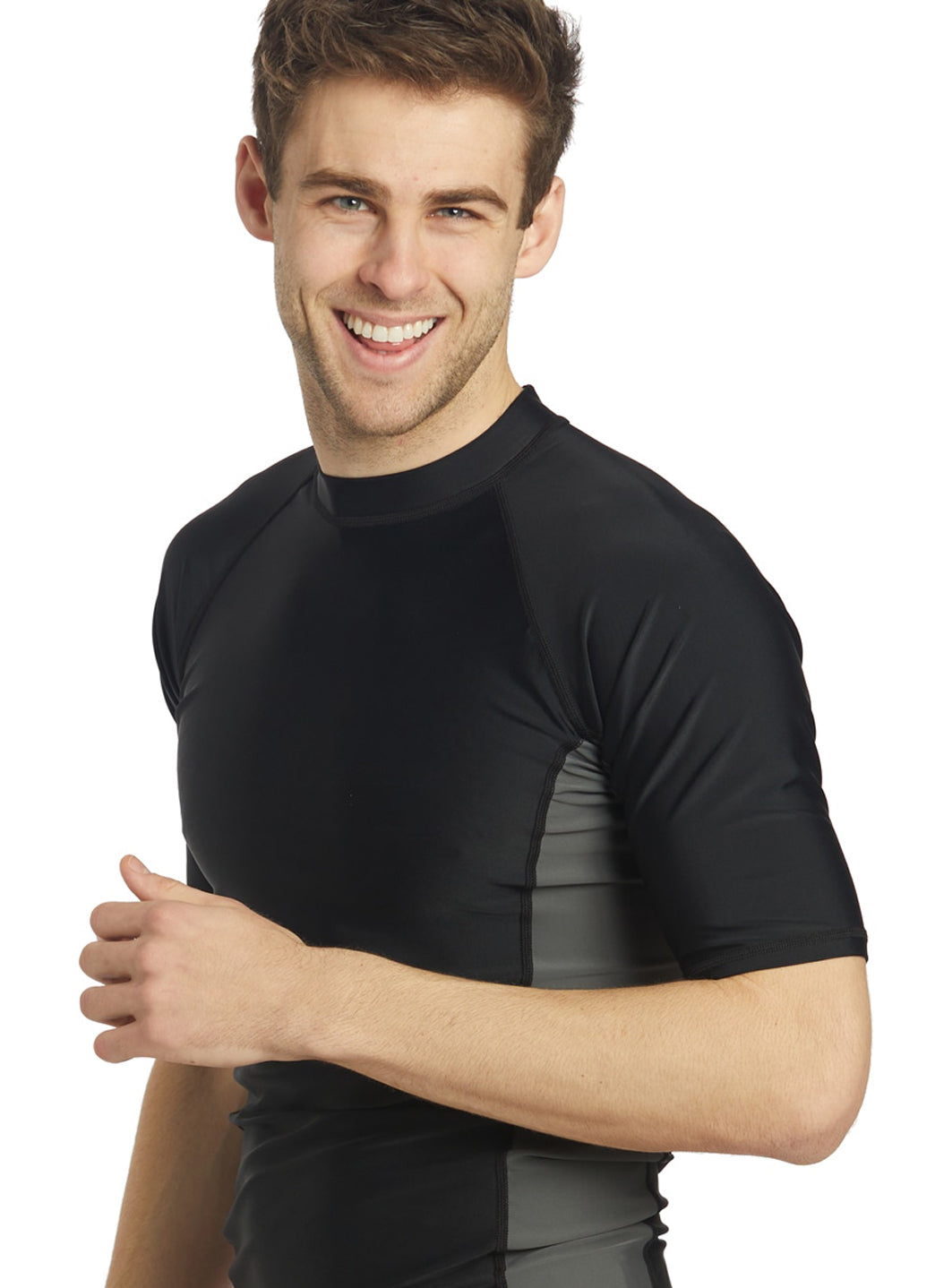 Sporti Men's S/S UPF 50+ Sport Fit Rash Guard