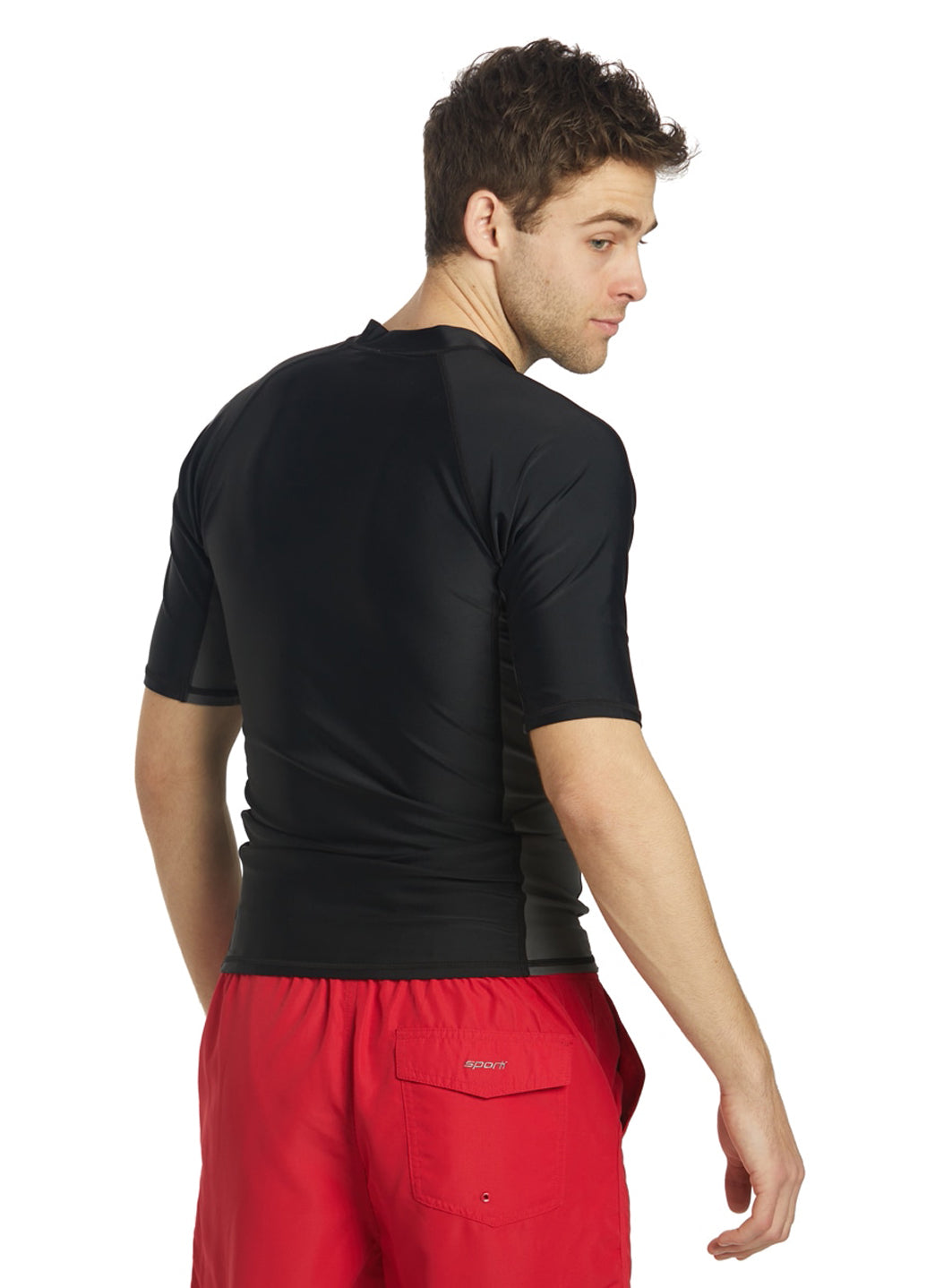 Sporti Men's S/S UPF 50+ Sport Fit Rash Guard