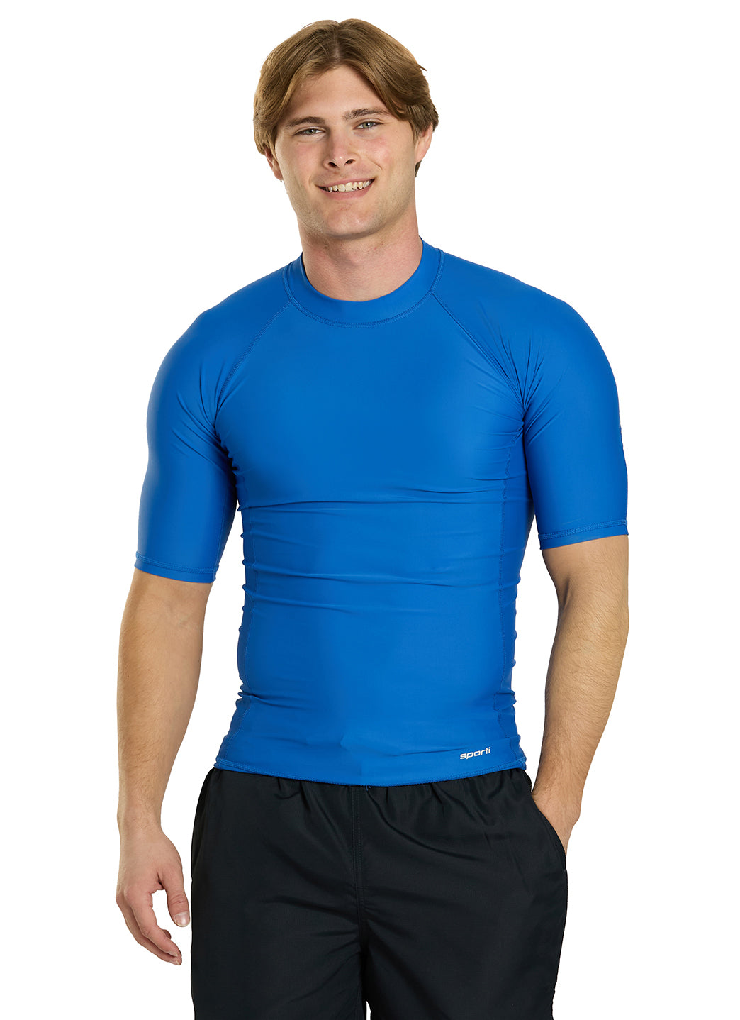 Sporti Men's S/S UPF 50+ Sport Fit Rash Guard