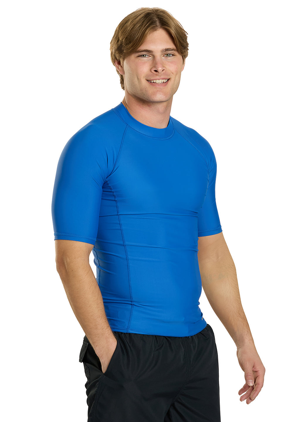 Sporti Men's S/S UPF 50+ Sport Fit Rash Guard