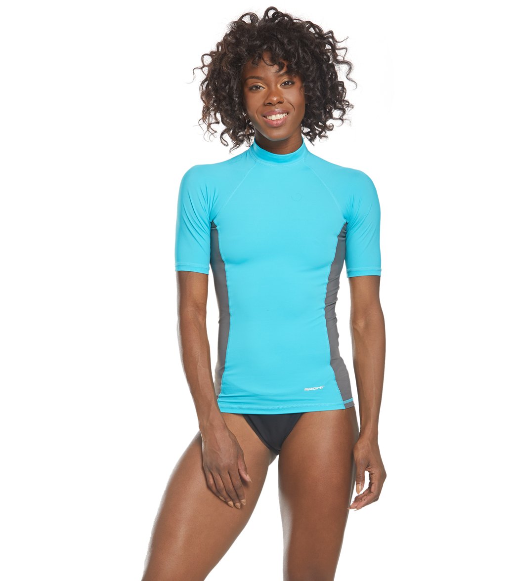 Sporti Women's S/S UPF 50+ Sport Fit Rash Guard
