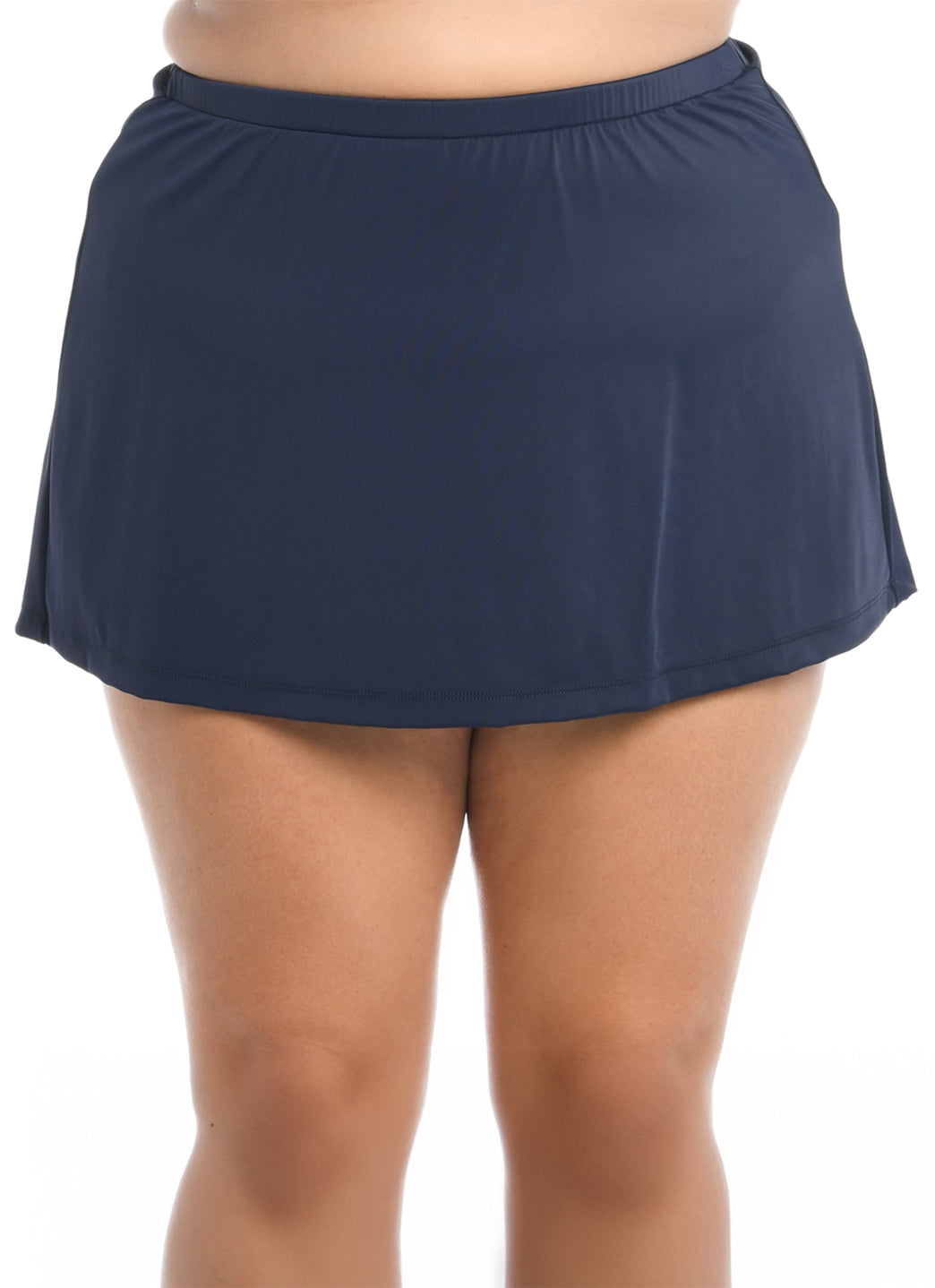 Maxine Plus Size Solid Swim Skirt