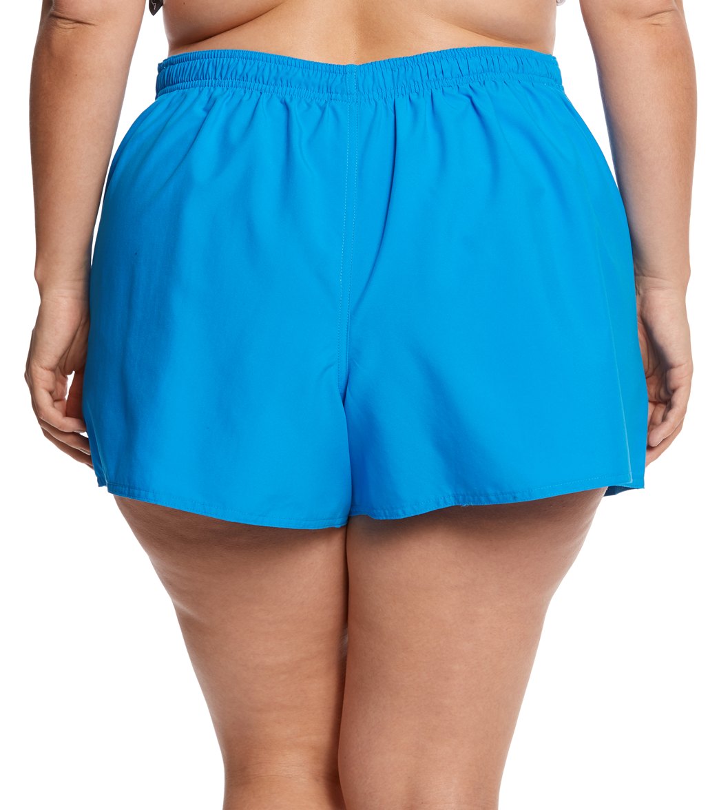 Maxine Plus Size Solids Woven Board Shorts
