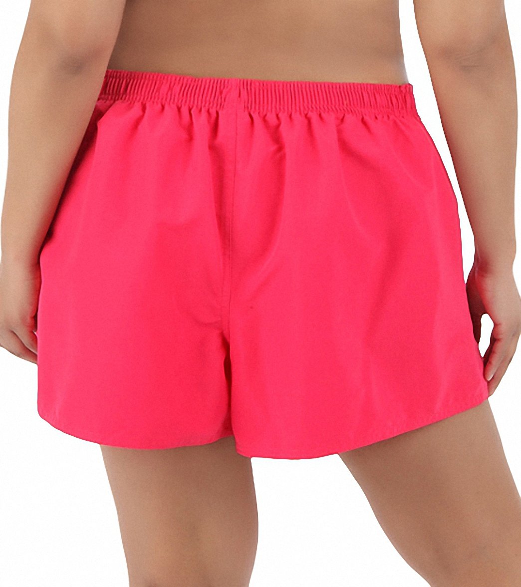 Maxine Plus Size Solids Woven Board Shorts