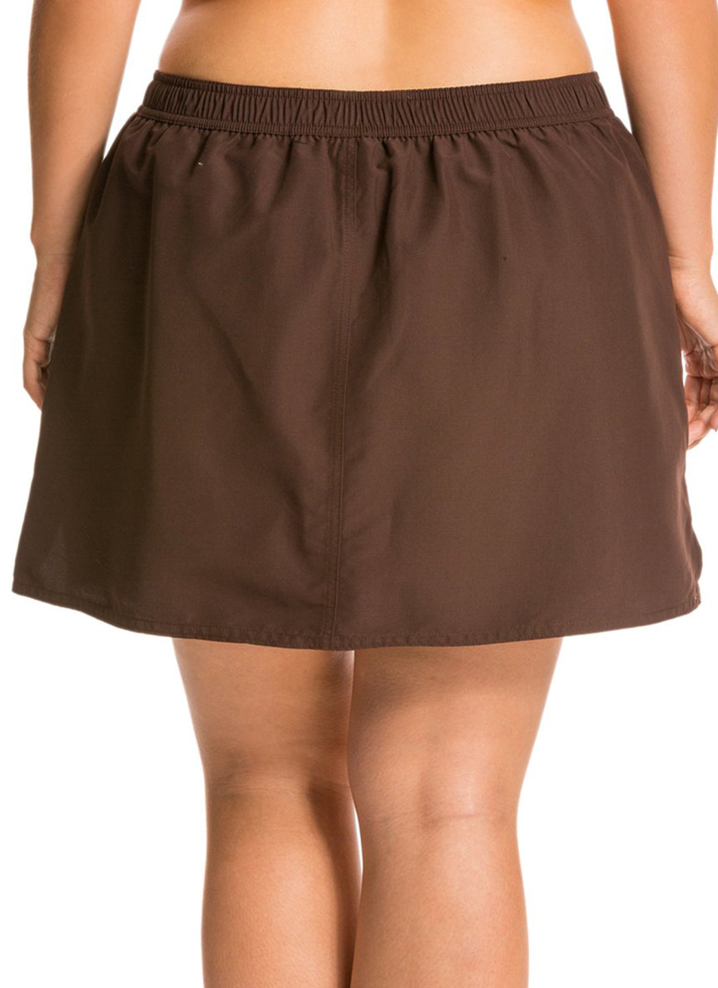 Maxine Women's Plus Size Solid Woven Boardskirt