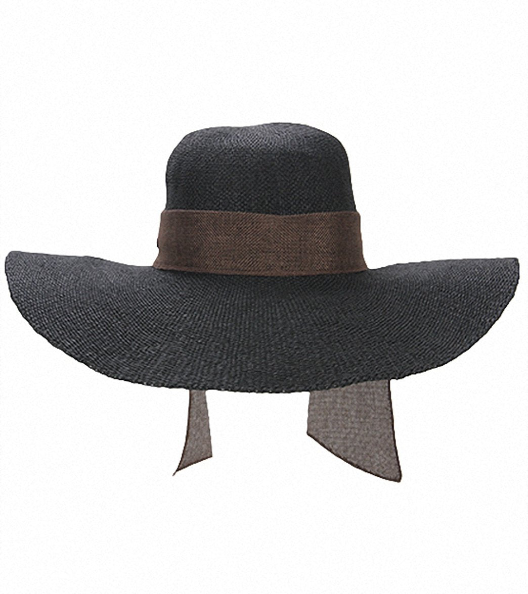 Sun N Sand Melina Crochet W/ Linen Scarf Straw Hat