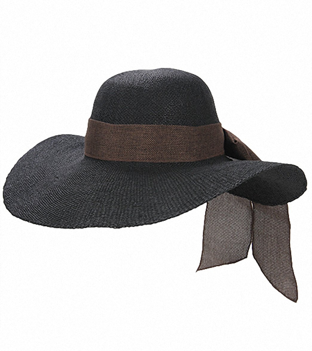 Sun N Sand Melina Crochet W/ Linen Scarf Straw Hat