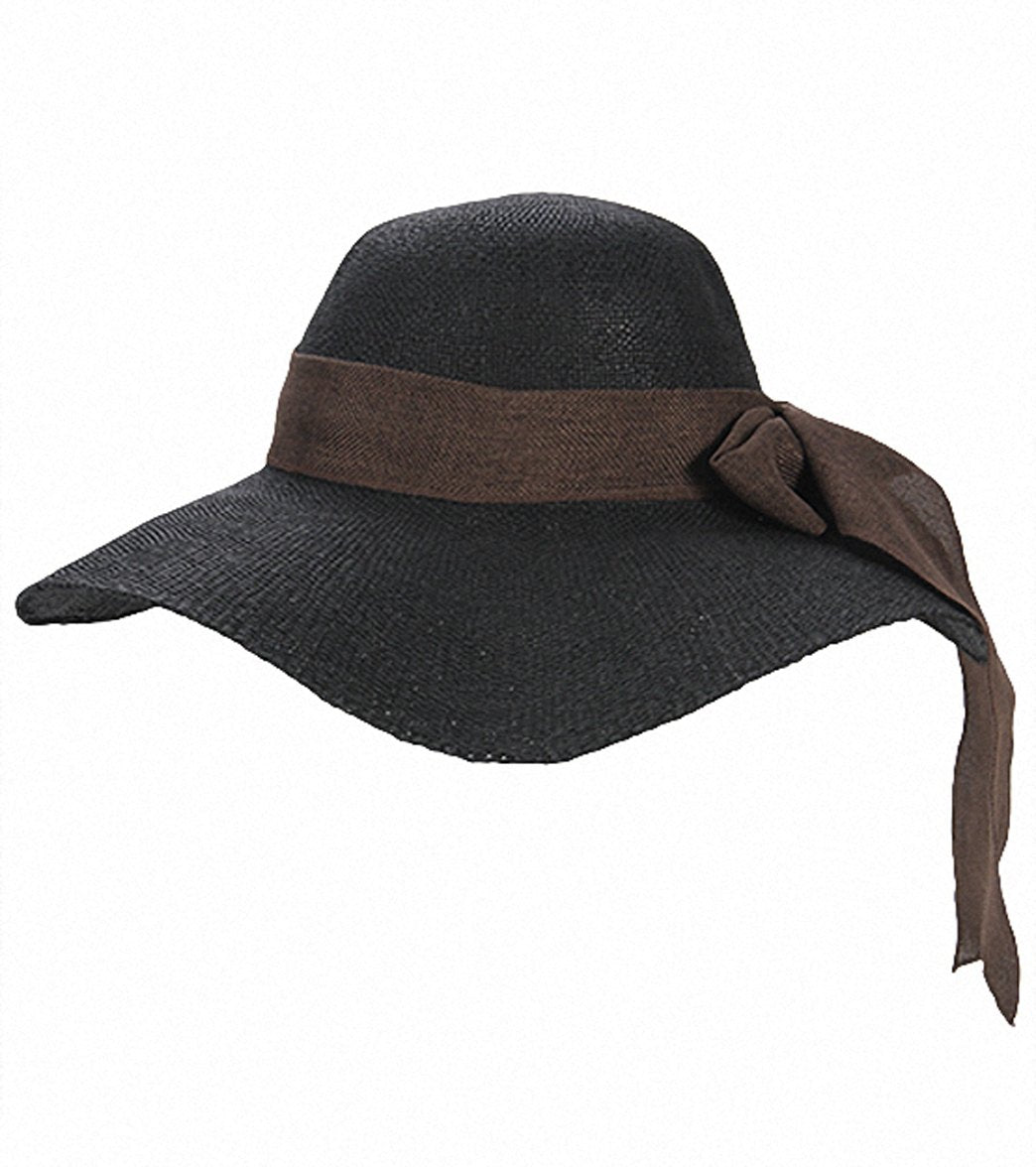 Sun N Sand Melina Crochet W/ Linen Scarf Straw Hat