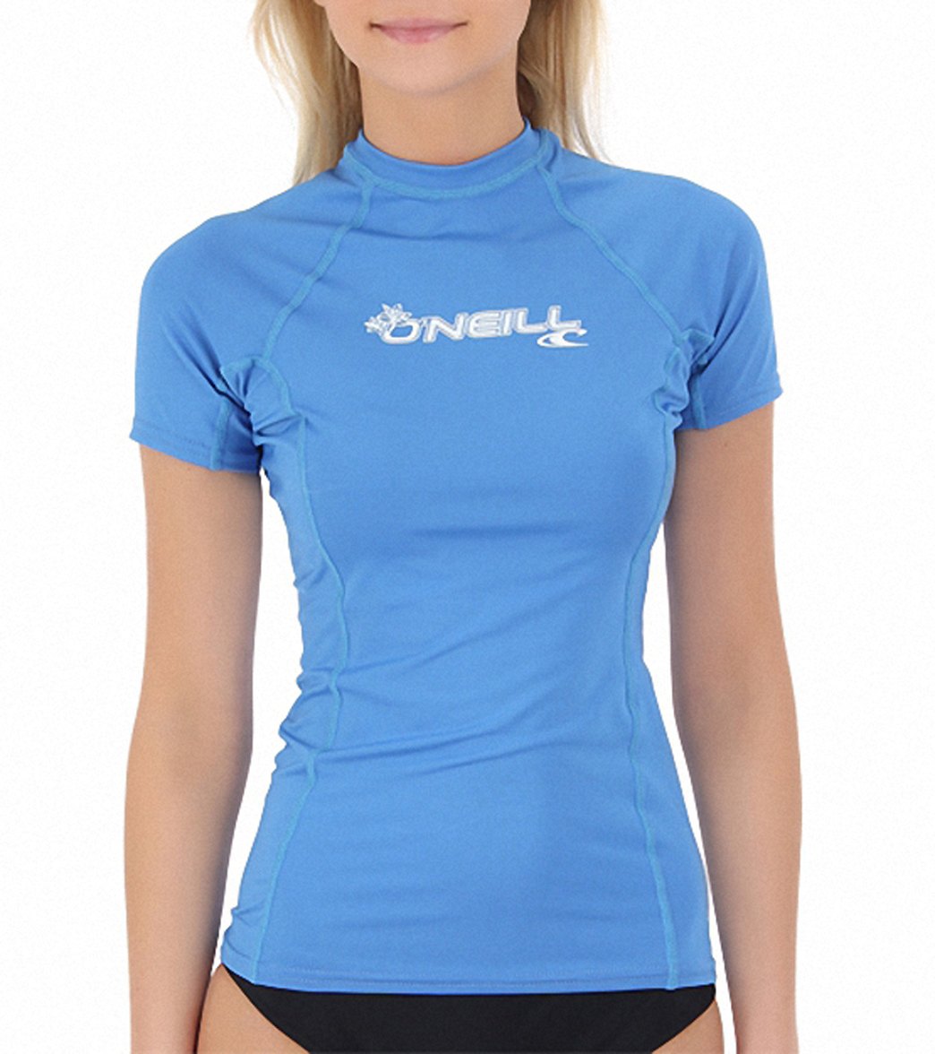 O'Neill Women's Basic Skins Short Sleeve Crew Rashguard