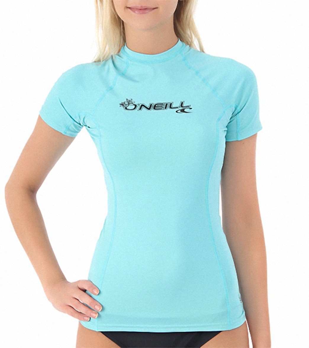 O'Neill Women's Basic Skins Short Sleeve Crew Rashguard