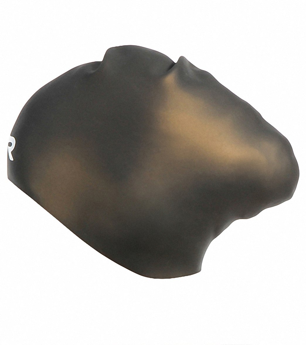 TYR Long Hair Wrinkle Free Silicone Swim Cap