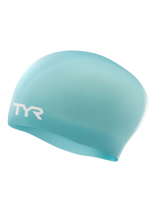 TYR Long Hair Wrinkle Free Silicone Swim Cap