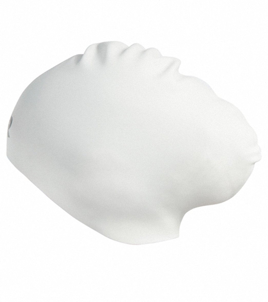 TYR Long Hair Wrinkle Free Silicone Swim Cap
