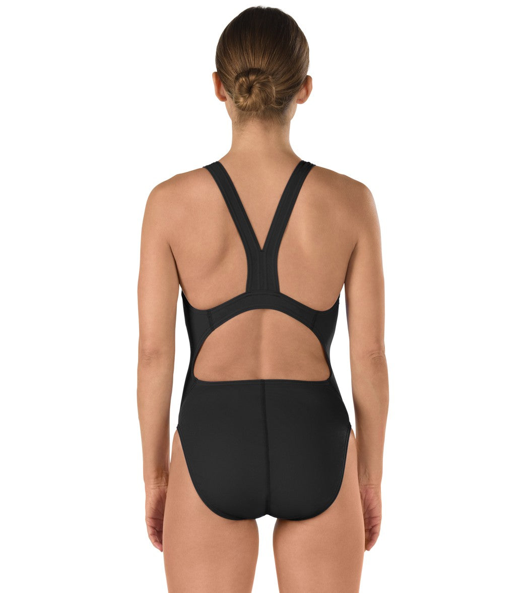 Speedo Women's Solid Endurance+ Super Proback One Piece Swimsuit