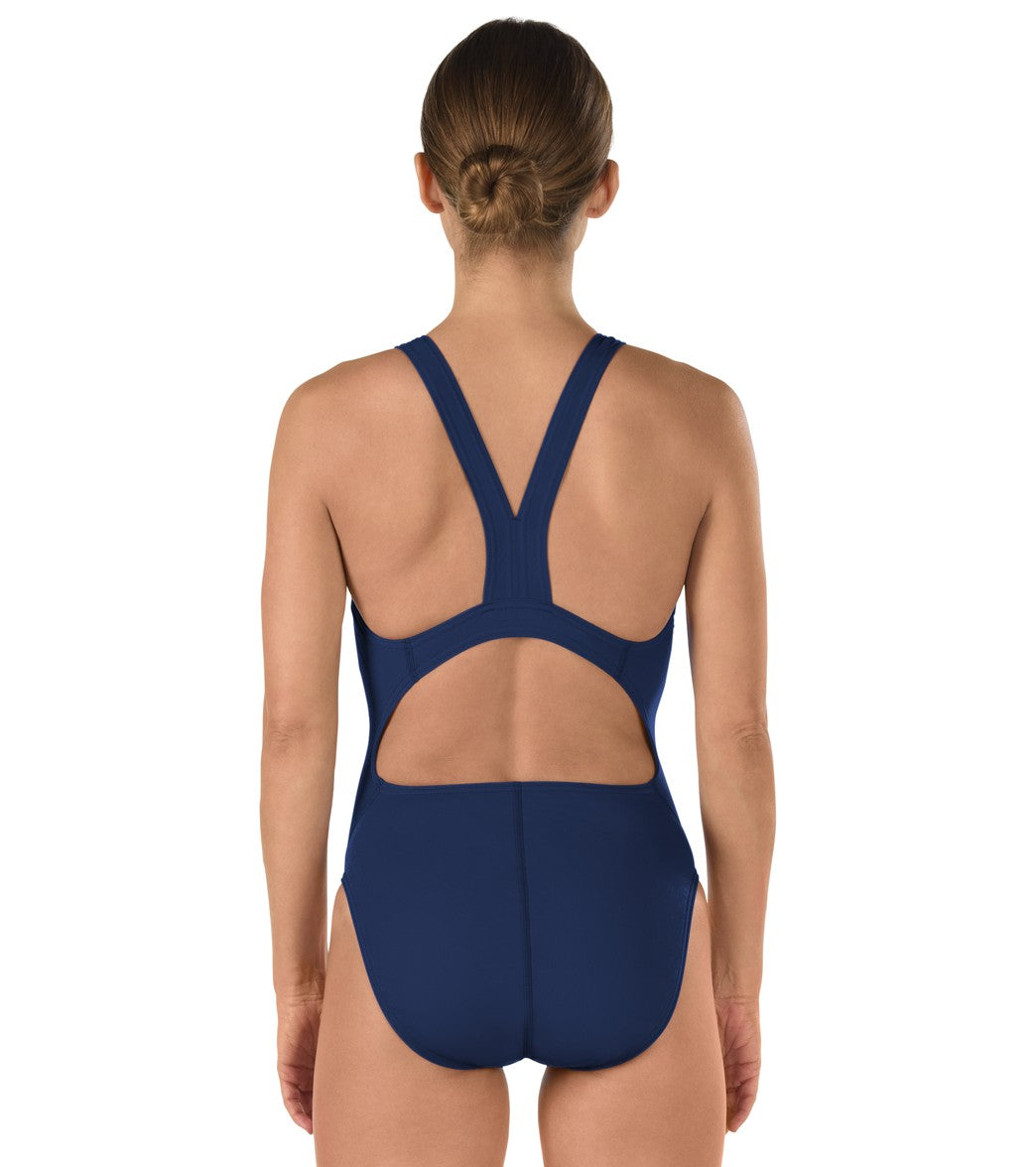 Speedo Women's Solid Endurance+ Super Proback One Piece Swimsuit
