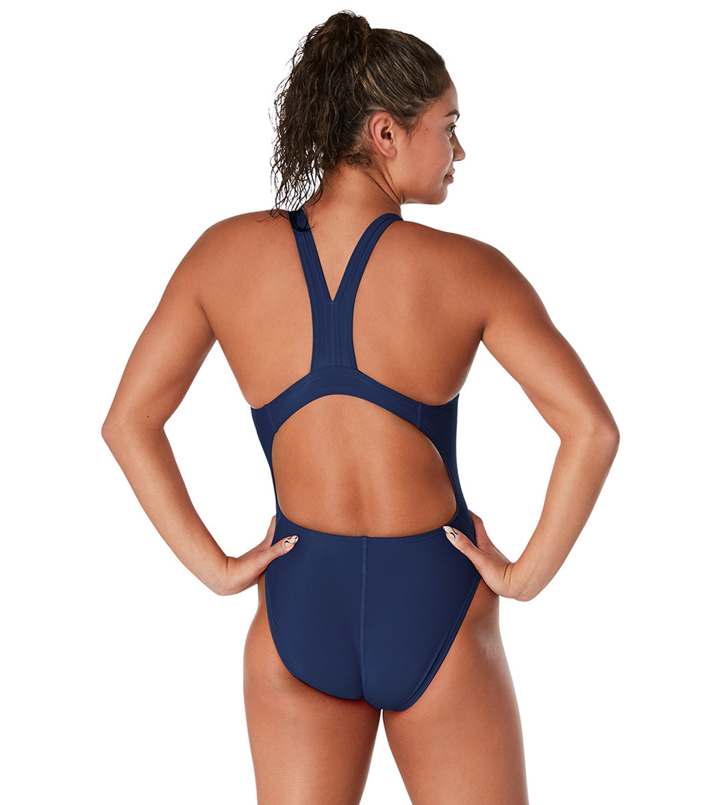 Speedo Women's Solid Endurance+ Super Proback One Piece Swimsuit