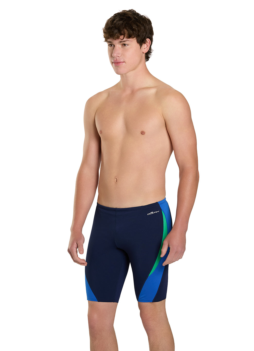 Dolfin Men's Chloroban Color Block Jammer Swimsuit