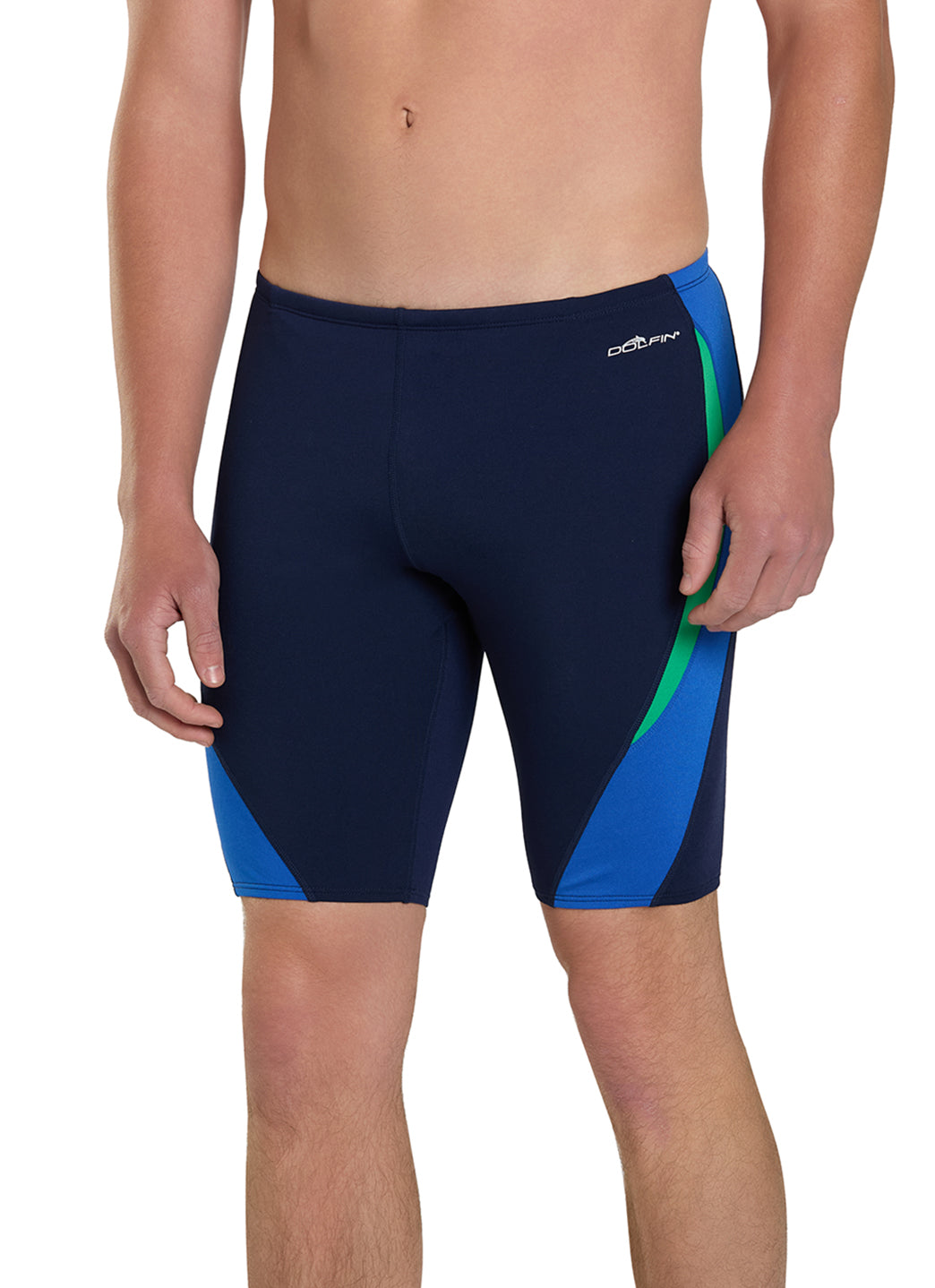 Dolfin Men's Chloroban Color Block Jammer Swimsuit