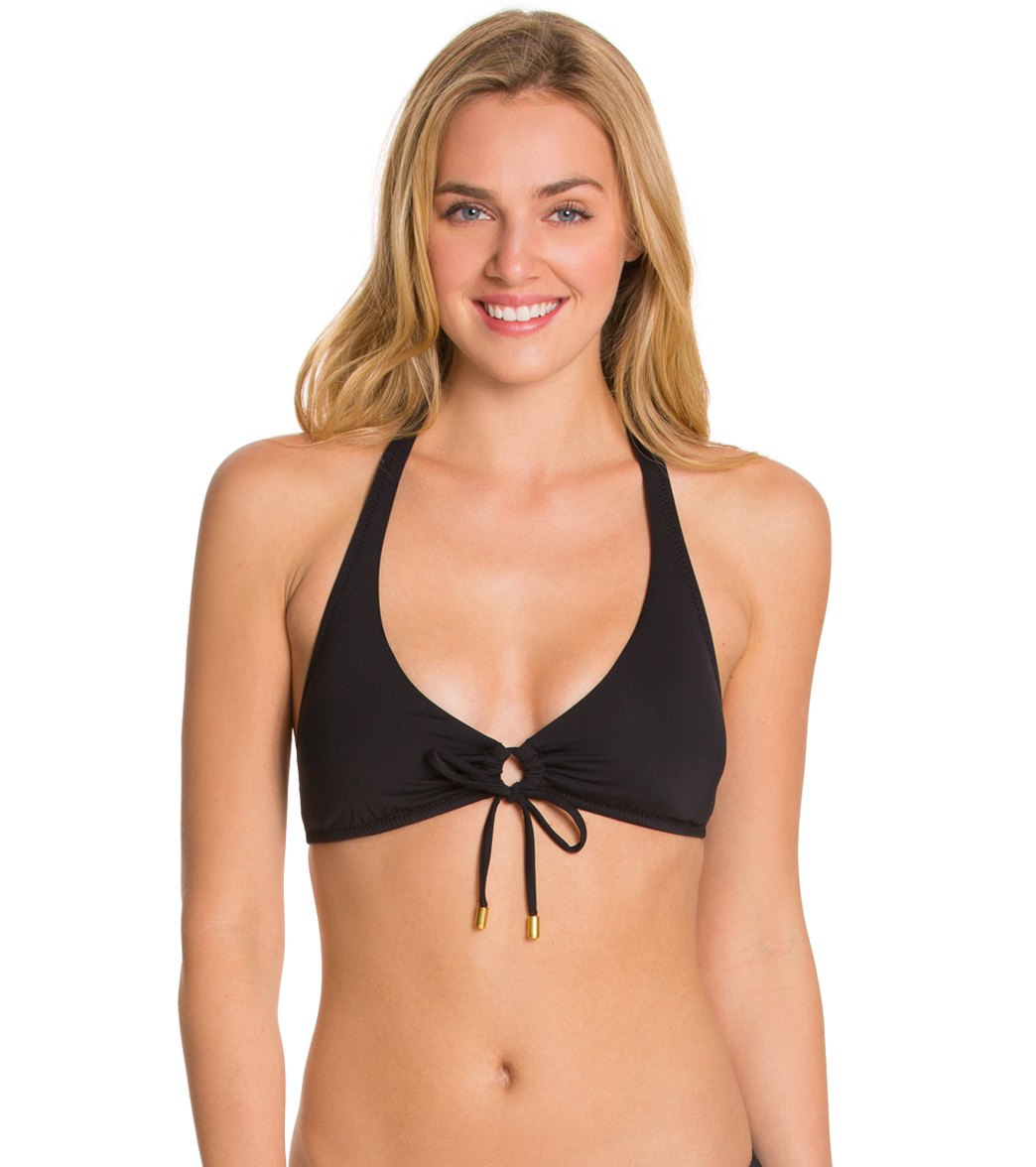 Helen Jon Essentials Tortoise Halter Bikini Top