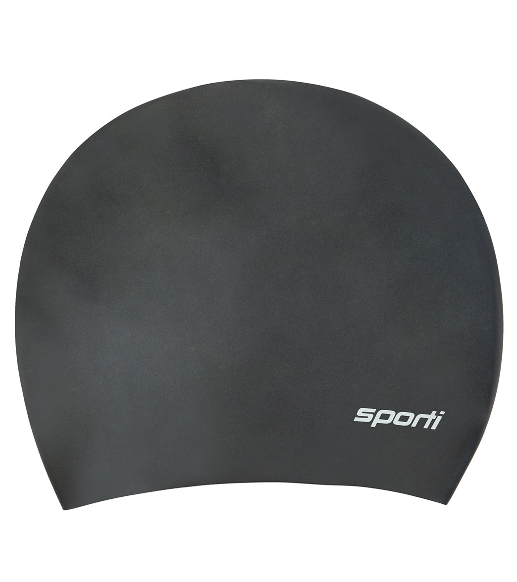 Sporti Long Hair Silicone Swim Cap