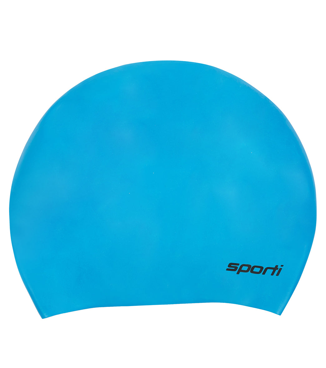 Sporti Long Hair Silicone Swim Cap