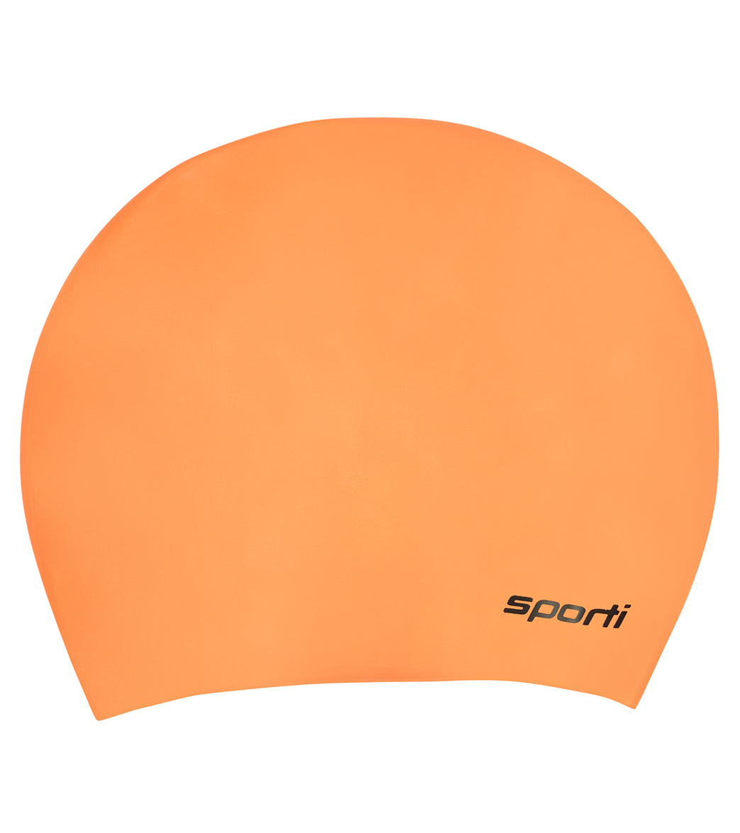 Sporti Long Hair Silicone Swim Cap