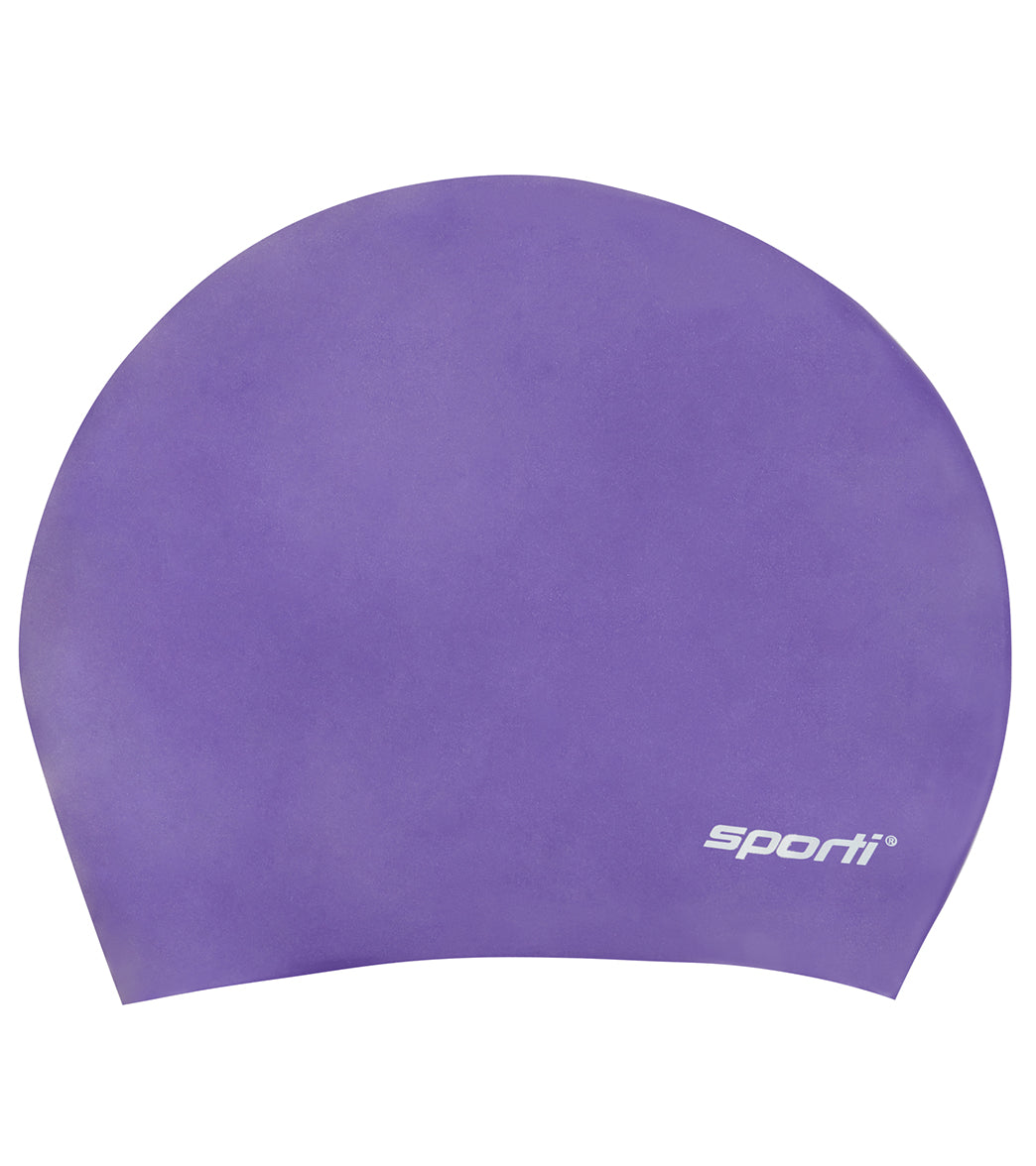 Sporti Long Hair Silicone Swim Cap